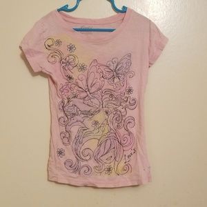 Girl's Size 7 Pink Tee